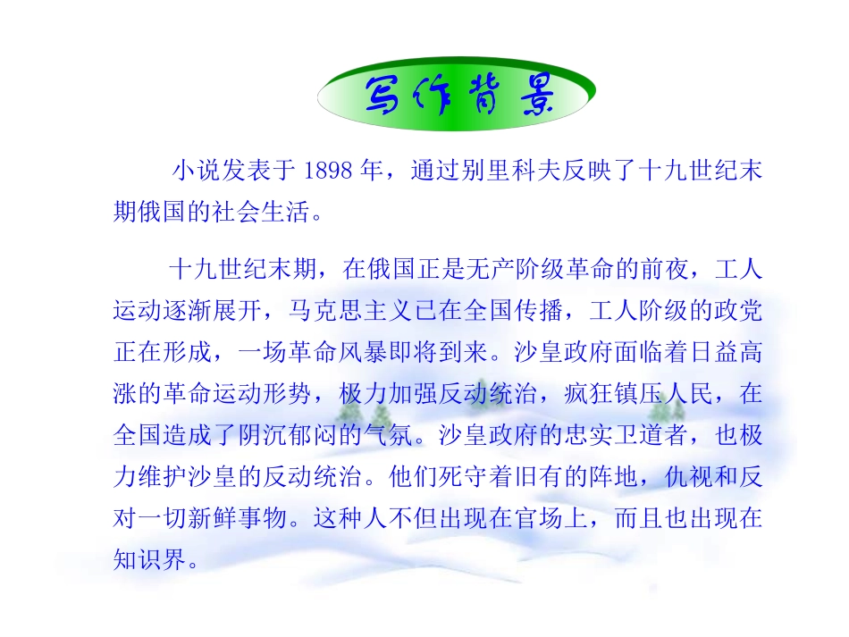 《装在套子里的人》课件3_第3页