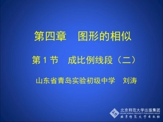 成比例线段二