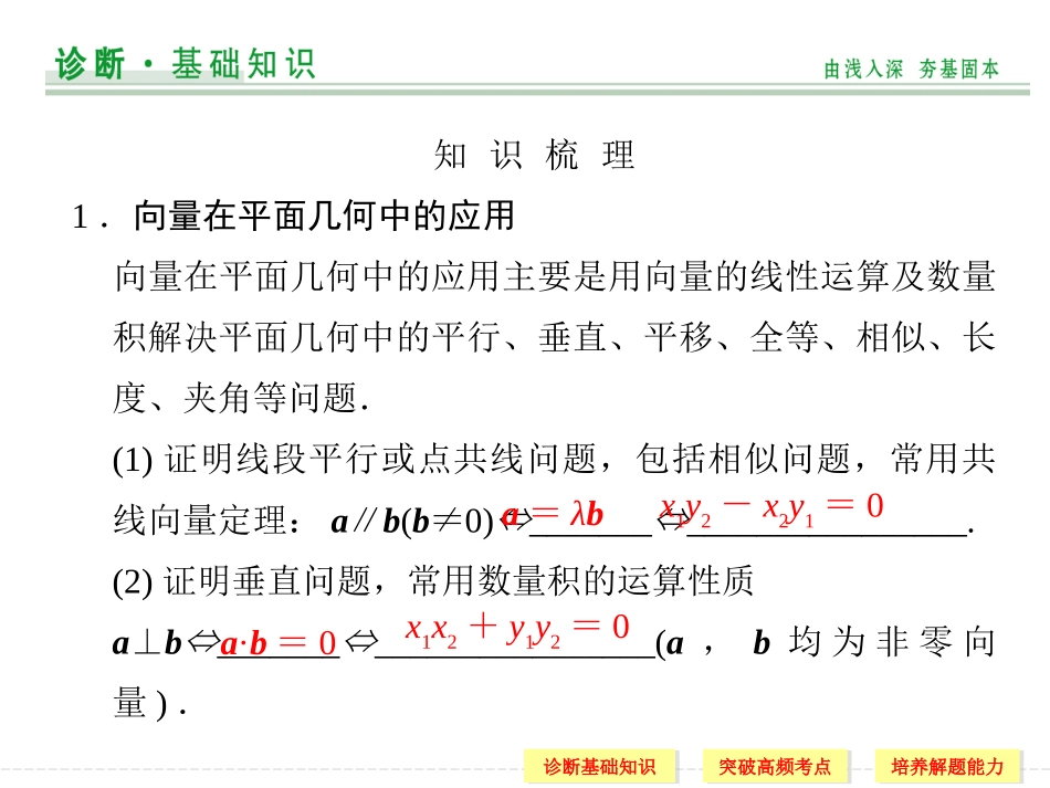 平面向量应用举例_第2页