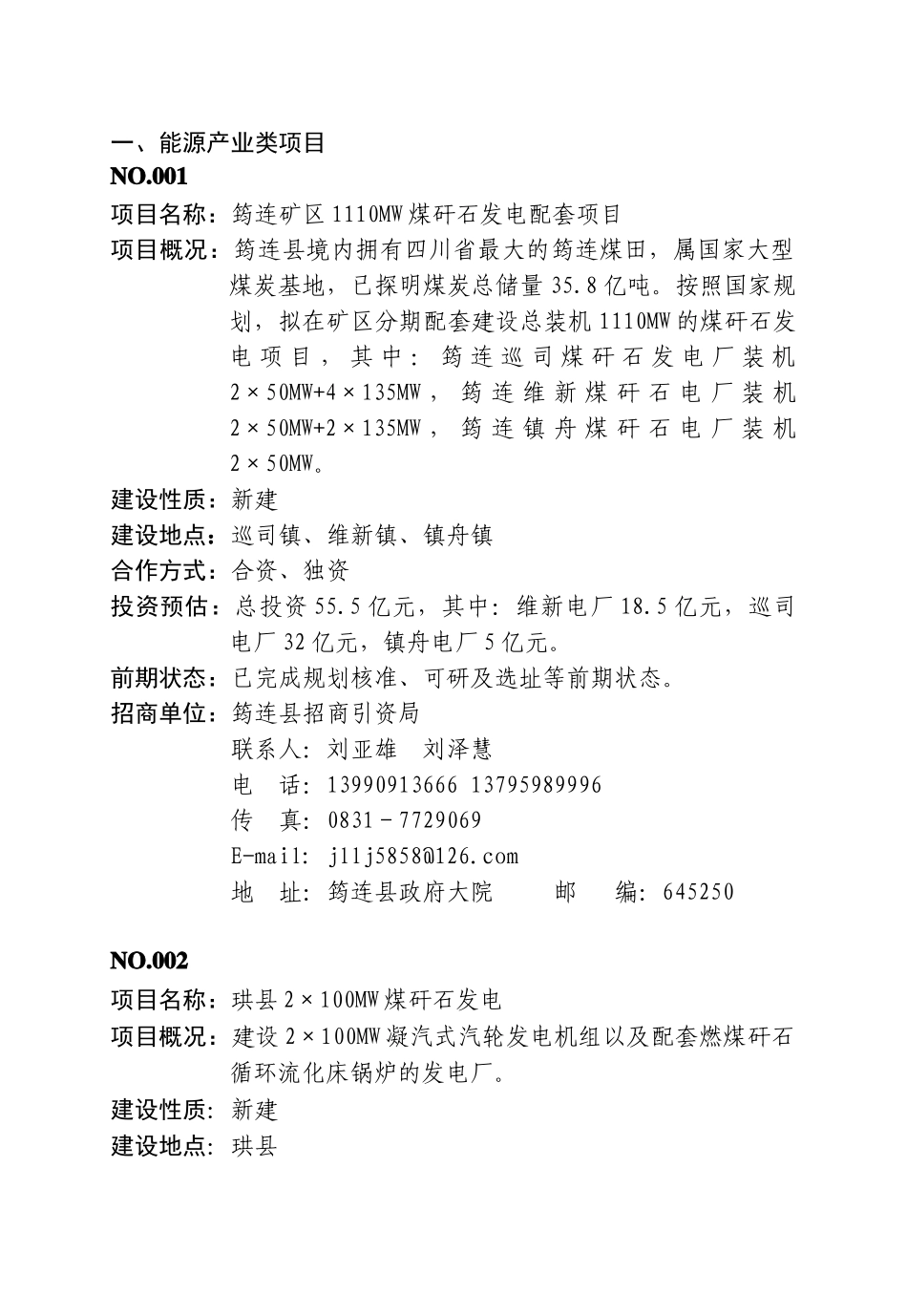 能源产业类项目_第1页