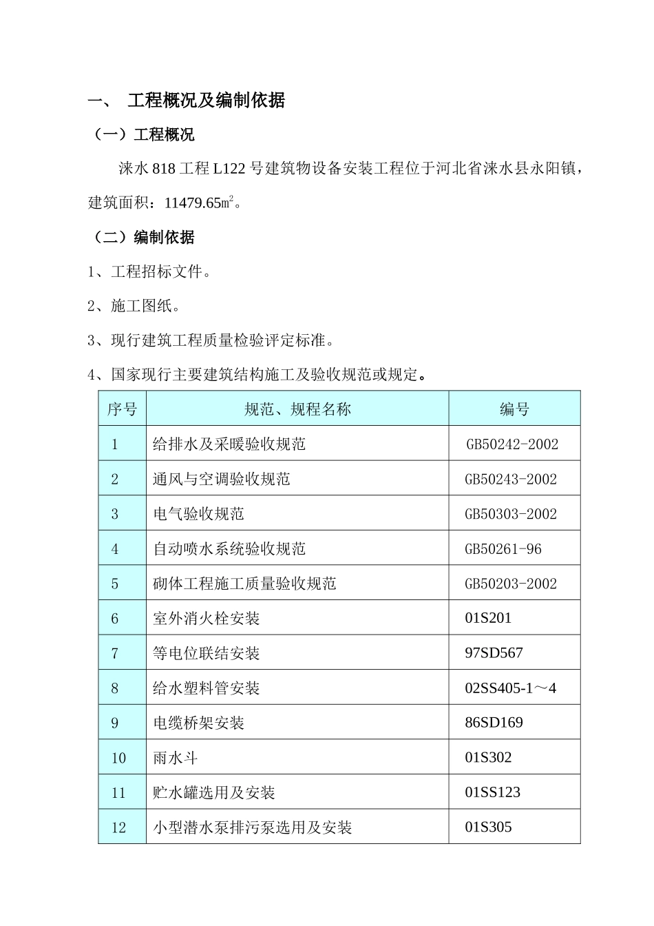 住宅建筑水电暖安装施工方案_第1页