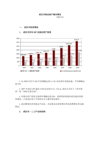 武汉市商业地产基本情况