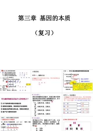 复习第3章基因的本质