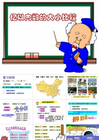 《亿以内数的大小比较》课件