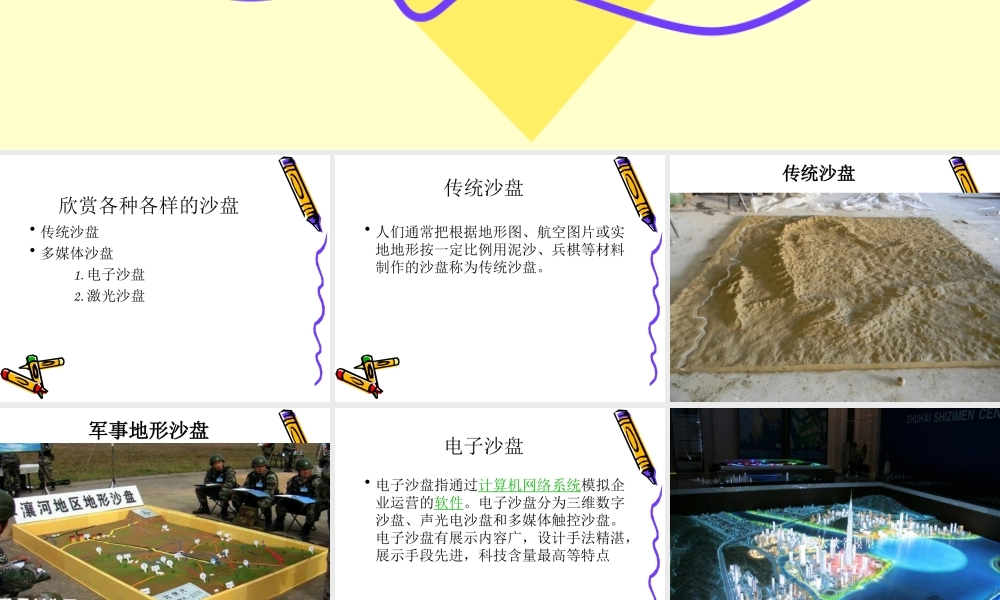 冀教版四年级科学《做沙盘》