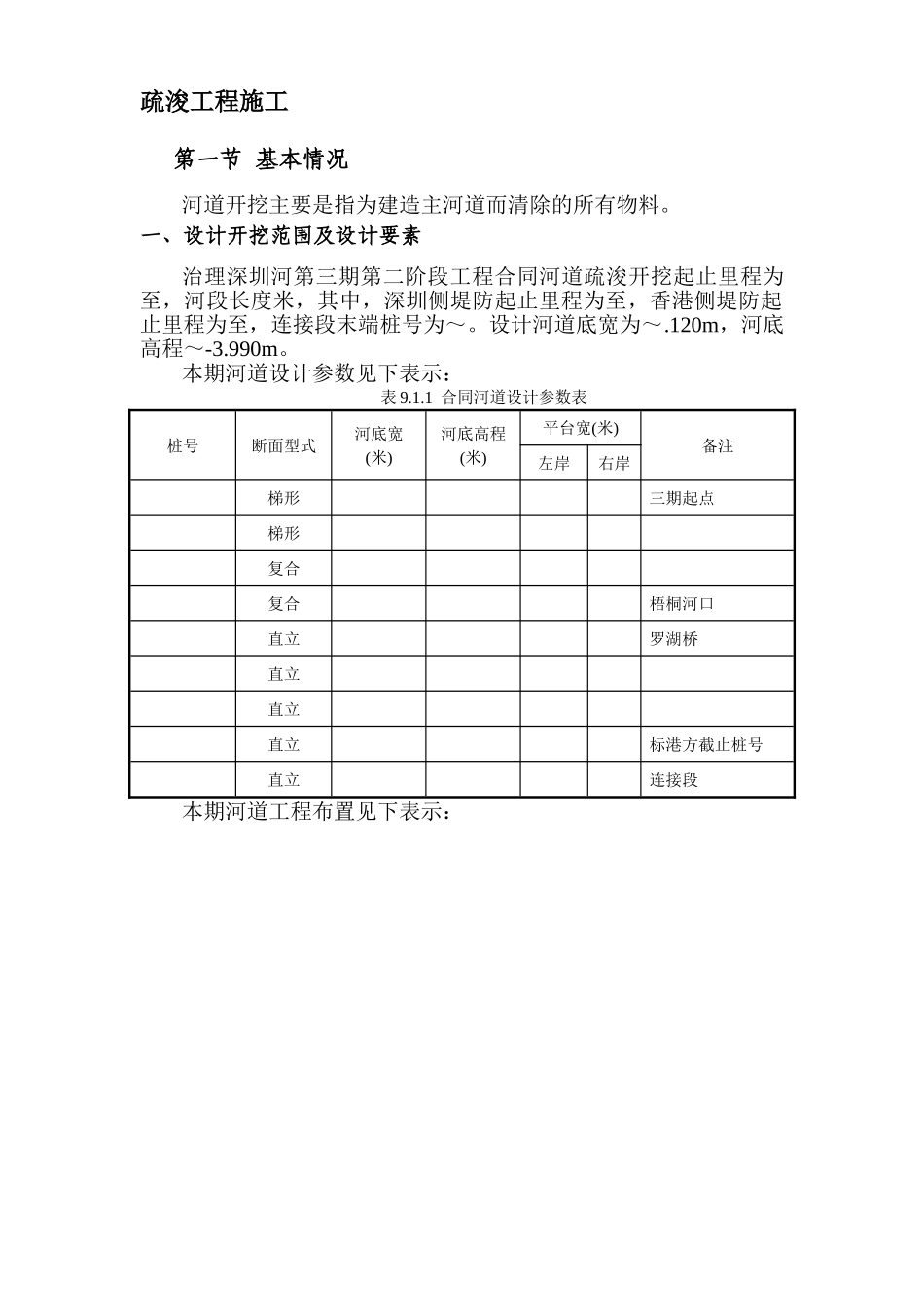 深圳河第三期疏浚工程施工组织设计方案(DOC69页)_第1页