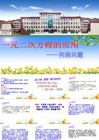 一元二次方程的应用利润问题