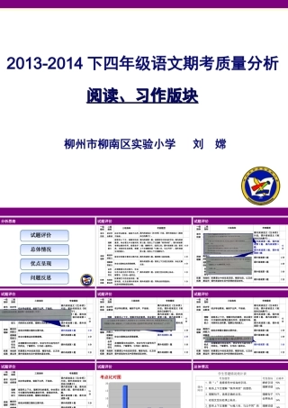 四年级质量分析阅读部分（刘嫦）