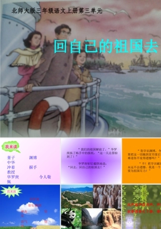 回自己的祖国去课件