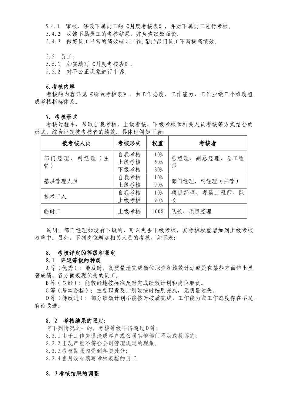 电力公司绩效考核办法_第2页