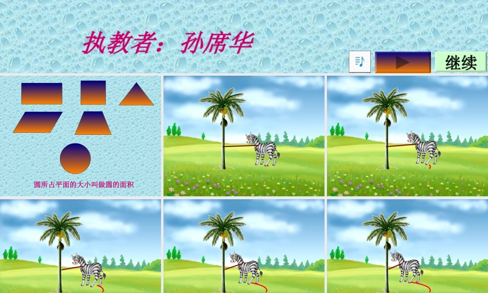 圆的面积教学课件