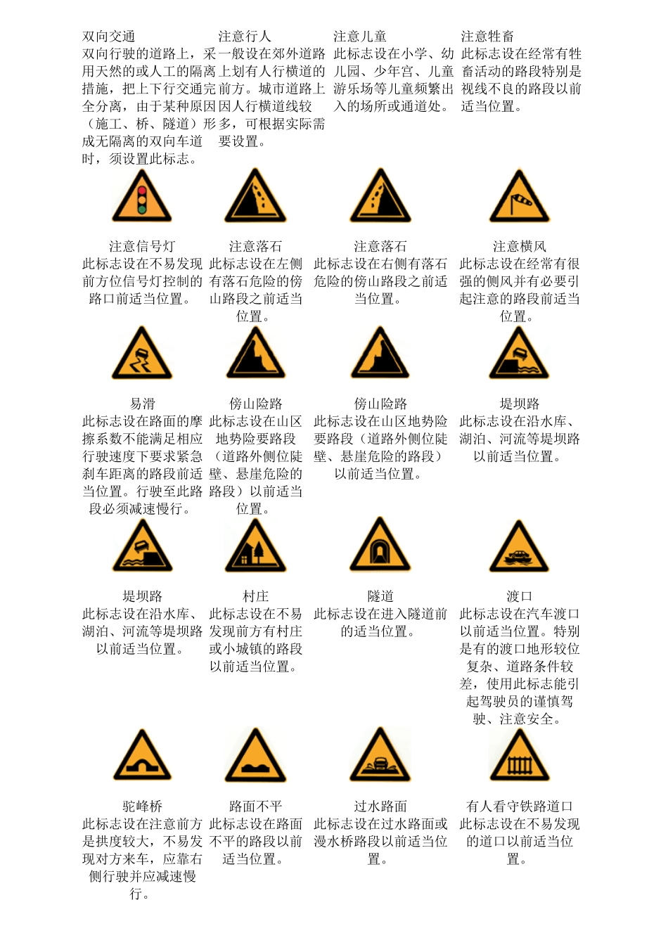 交通路标大全_第2页