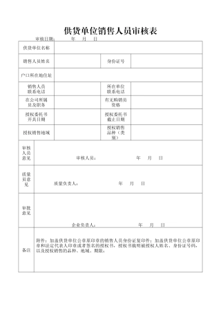 XXXX药监局要求的gsp表格