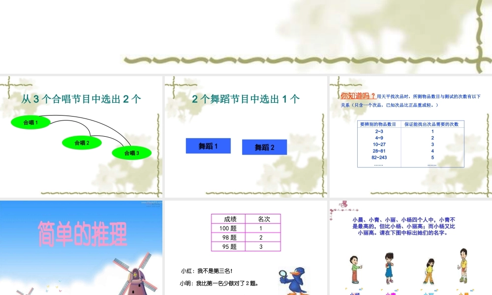 《整理与复习-数学思考2》课件