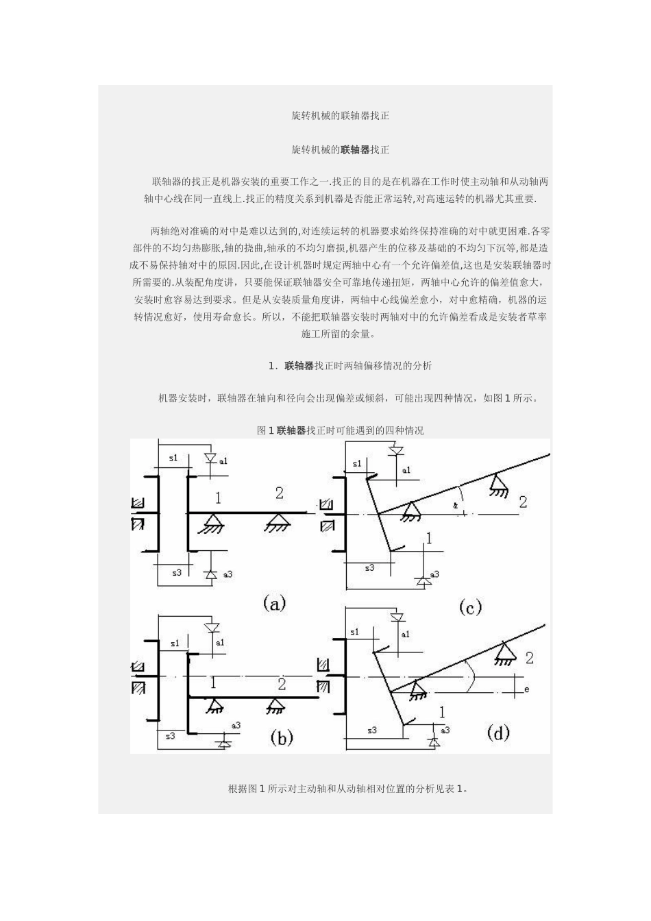 旋转机械的联轴器找正28111427_第1页