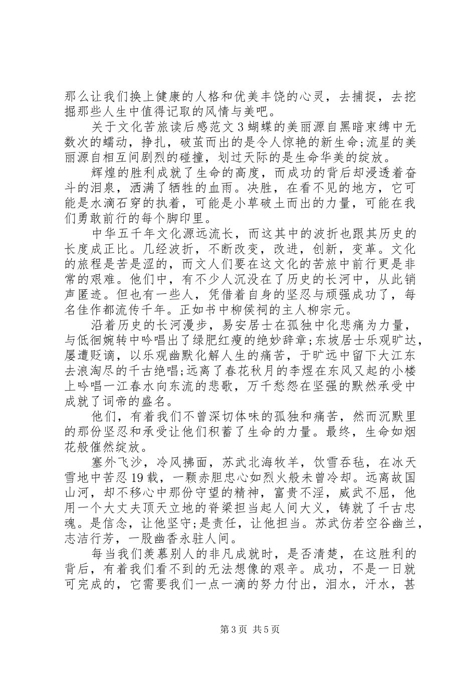 关于文化苦旅读后感_第3页