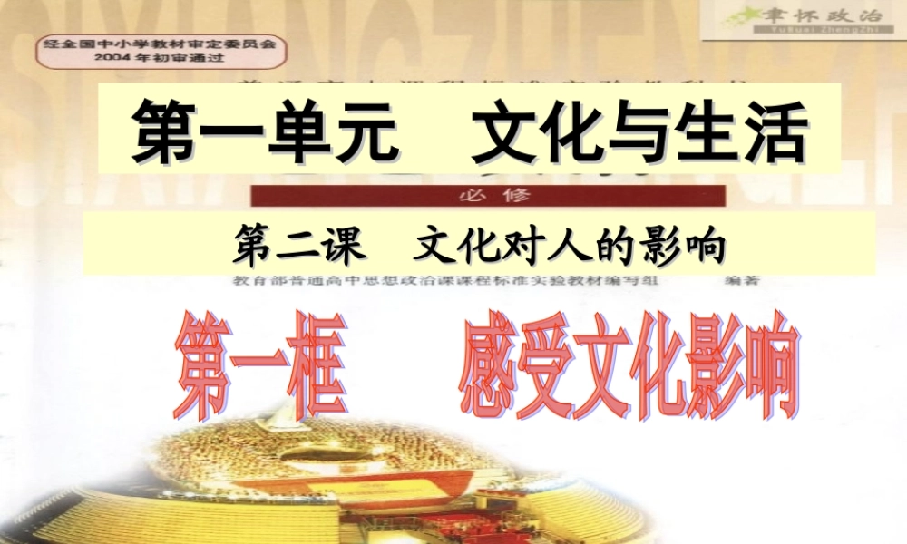 感受文化影响课件