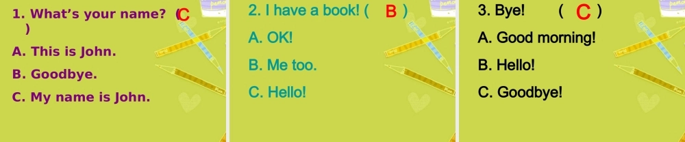 小学英语三年级上unit1