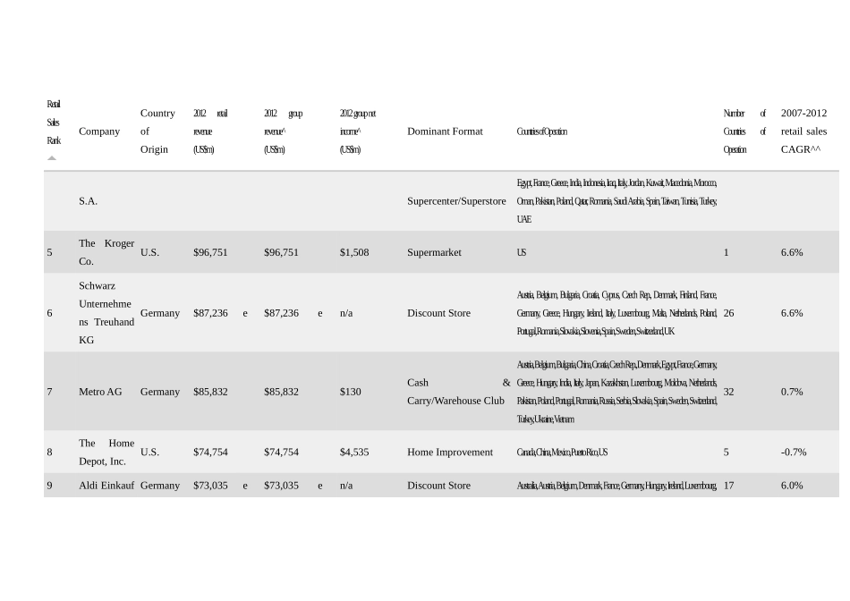 XXXXTop250GlobalRetailersXXXX全球250强零售商_第2页