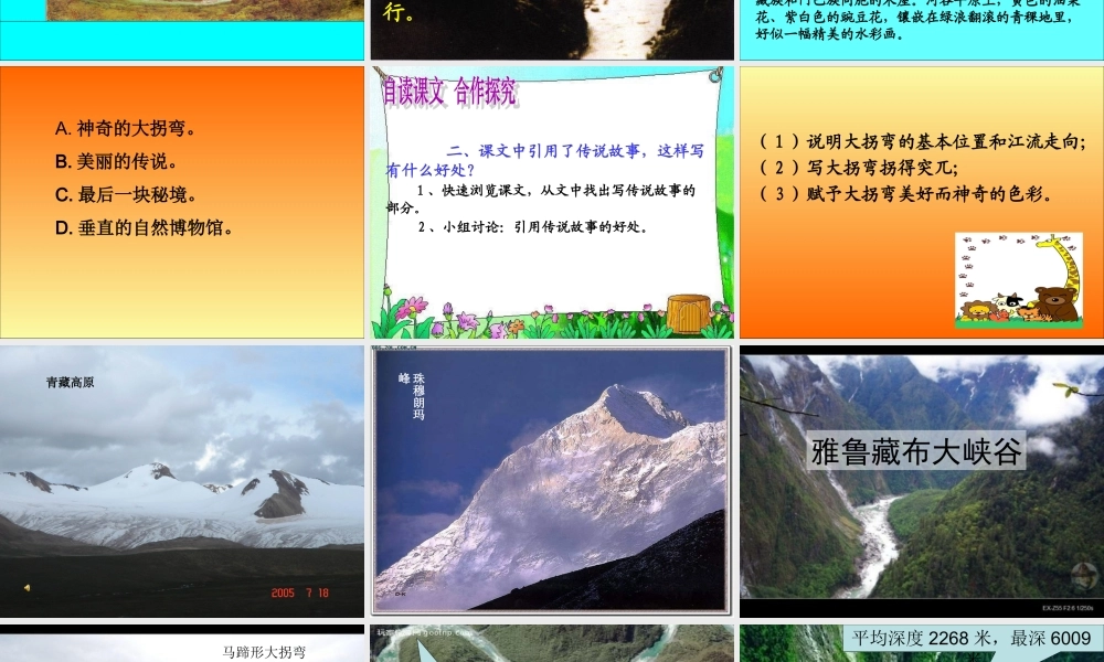 《雅鲁藏布大峡谷》