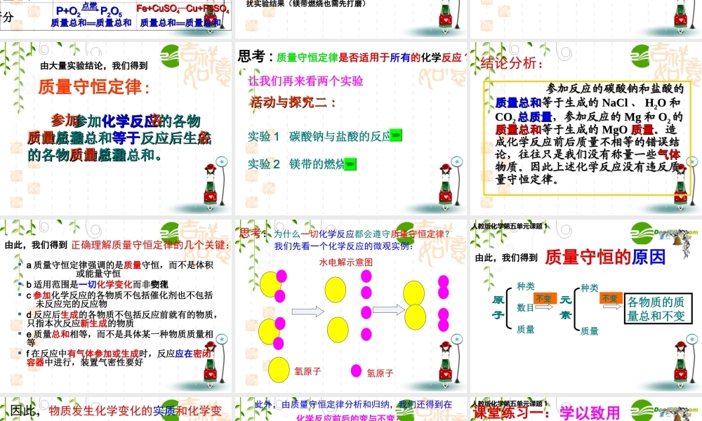 质量守恒定律 (4)