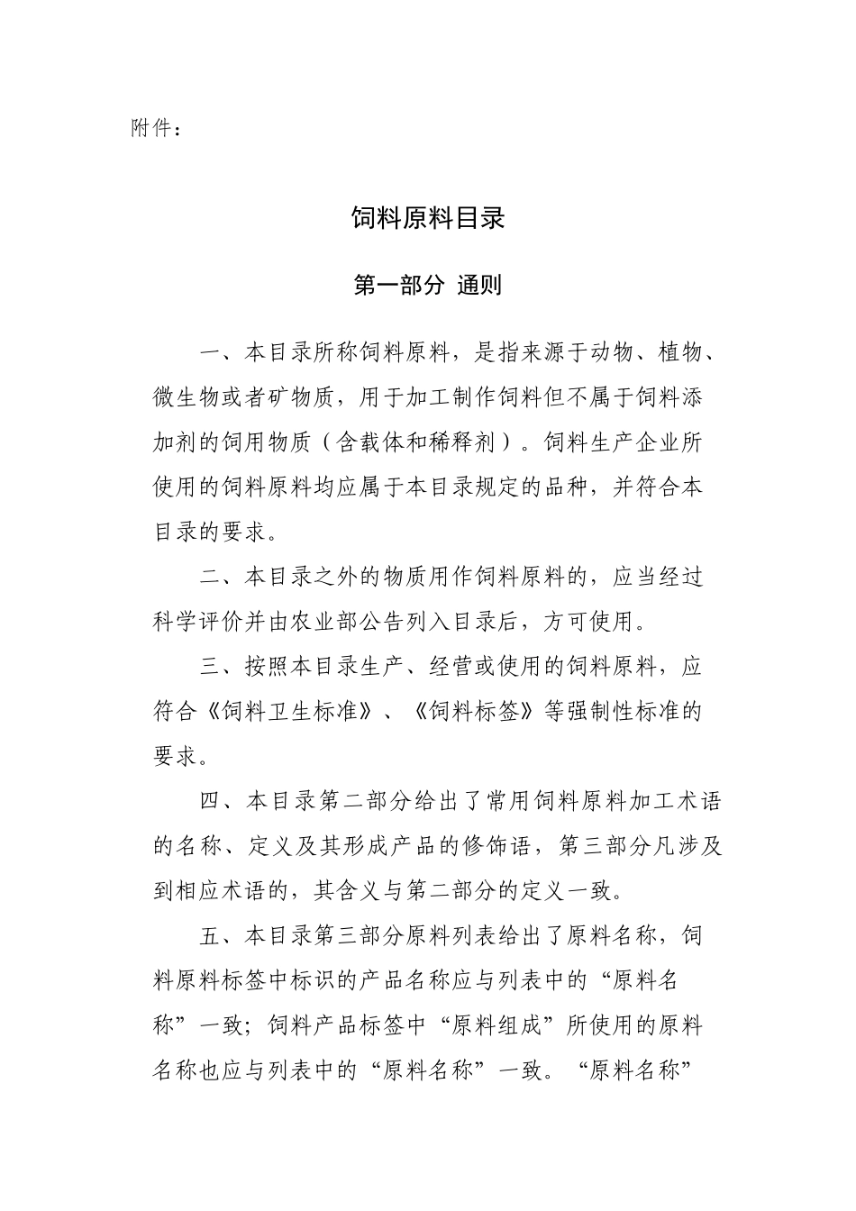 农业部公告XXXX年第1773号饲料原料目录_第2页