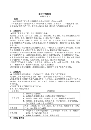 某某手机电子企业的工资方案