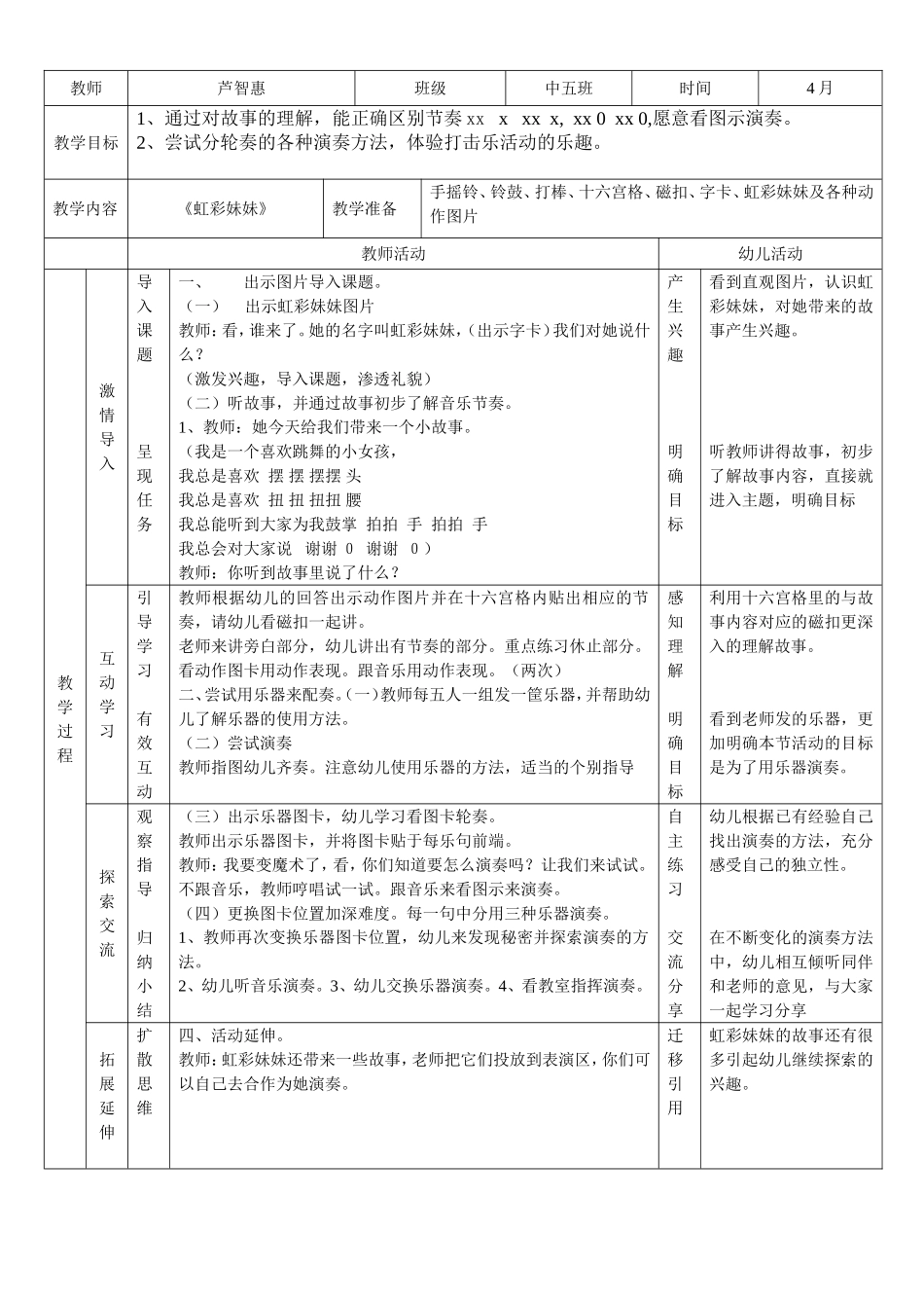 课堂模式《虹彩妹妹》_第1页
