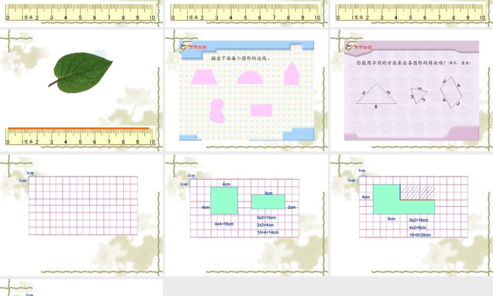 认识周长说课课件