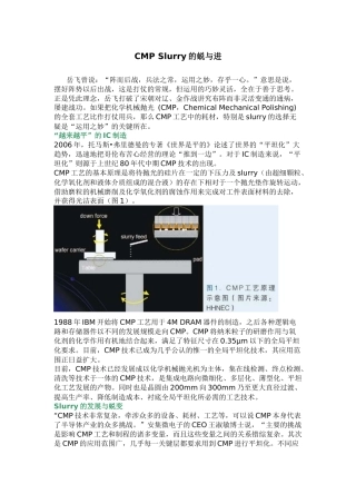 CMP化学机械抛光 Slurry的蜕与进
