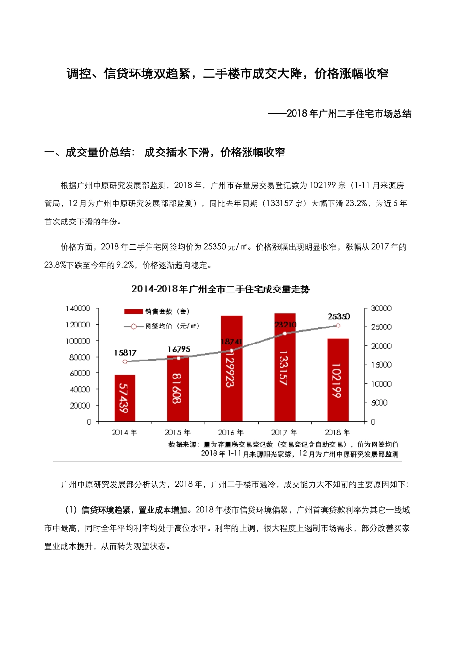 更新版：2018年广州二手住宅市场总结_第1页