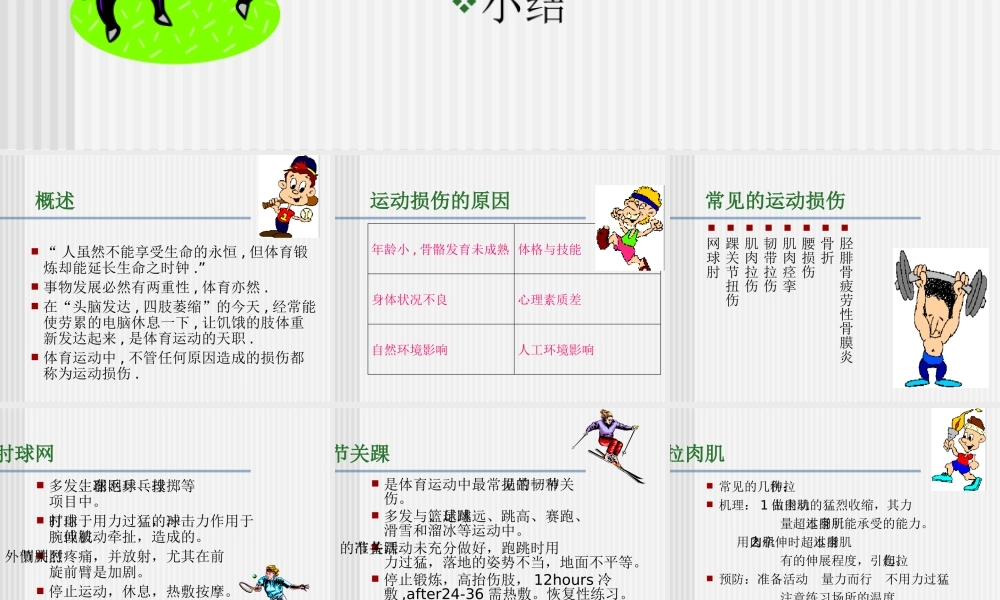 《运动损伤的预防和处理》