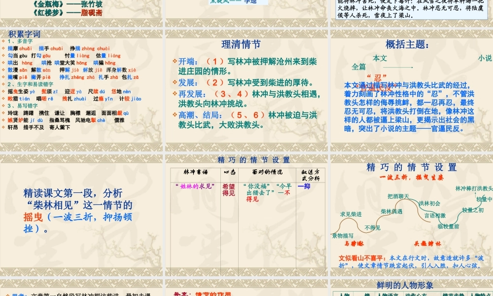 林冲棒打洪教头