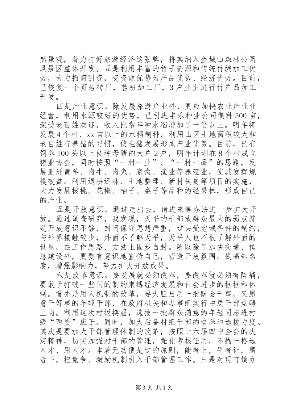 《乡镇党委书记风采》心得体会_第3页