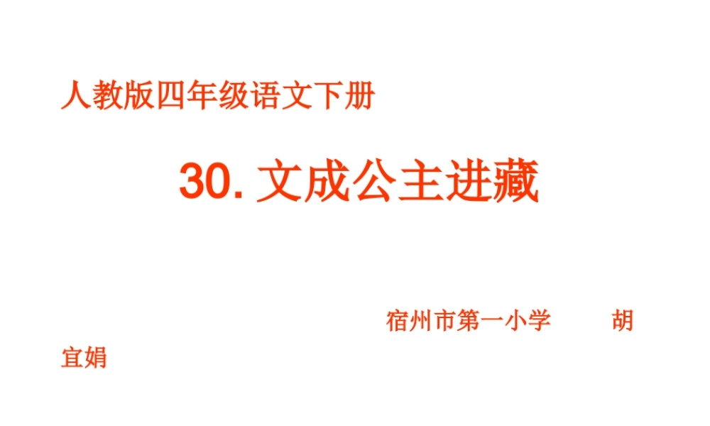 《文成公主进藏》设计者胡宜娟