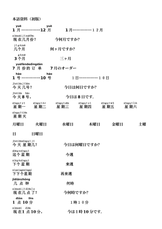 机械模具公司常用日语资料(包括词组和句子并注有拼音非常实用)