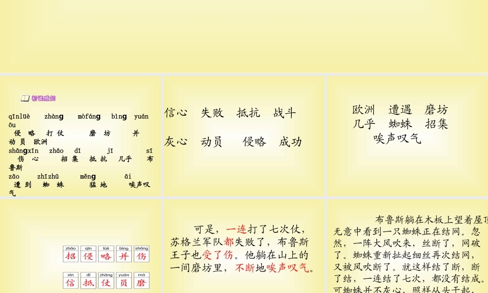 苏教版三上第四单元复习