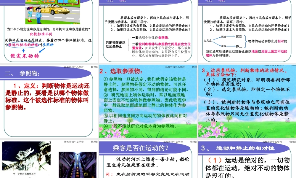 运动的描述课件 (2)