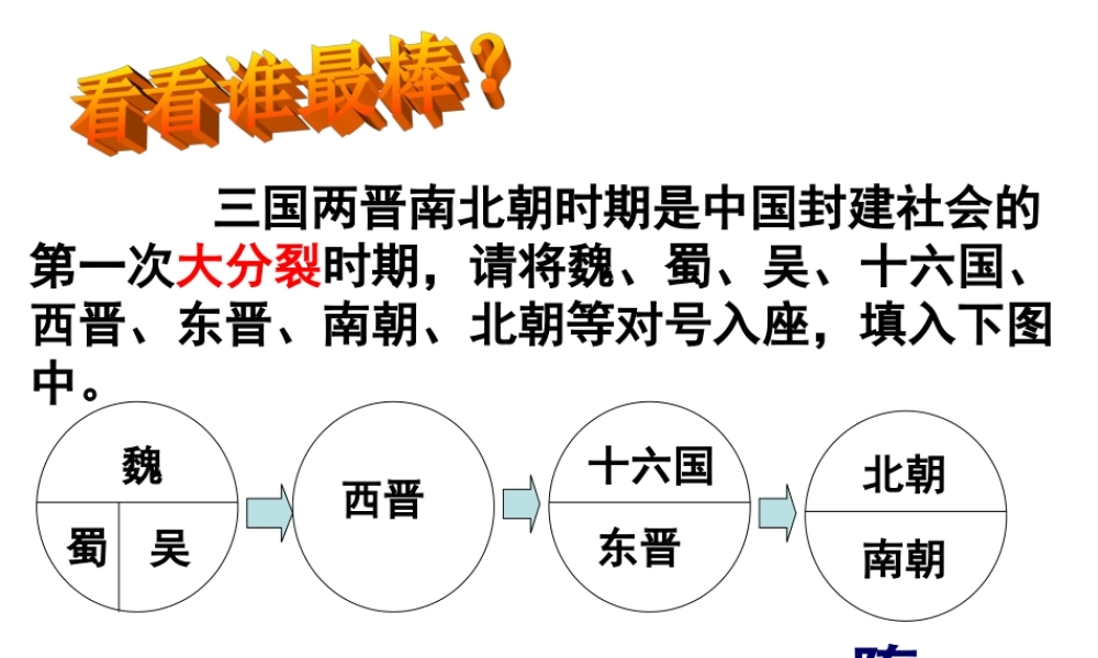 人教版七年级历史下册第1课繁盛一时的隋朝课件