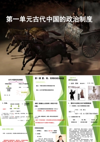 第1课《夏商西周的政治制度》课件2