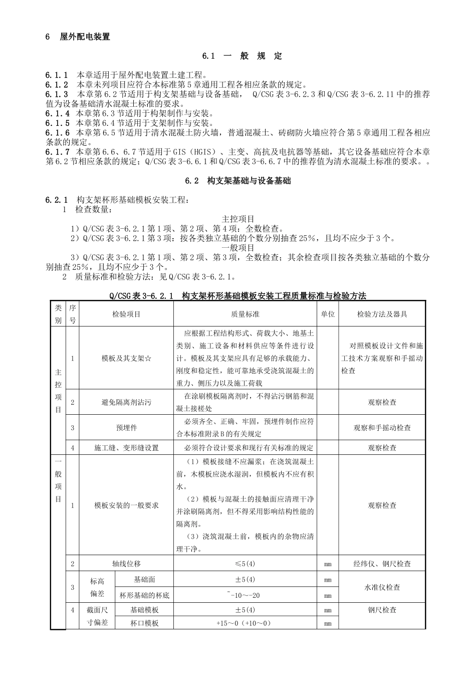 10kV～500kV输变电及配电工程质量验收与评定标准-变电_第1页