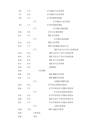 五职矿长培训