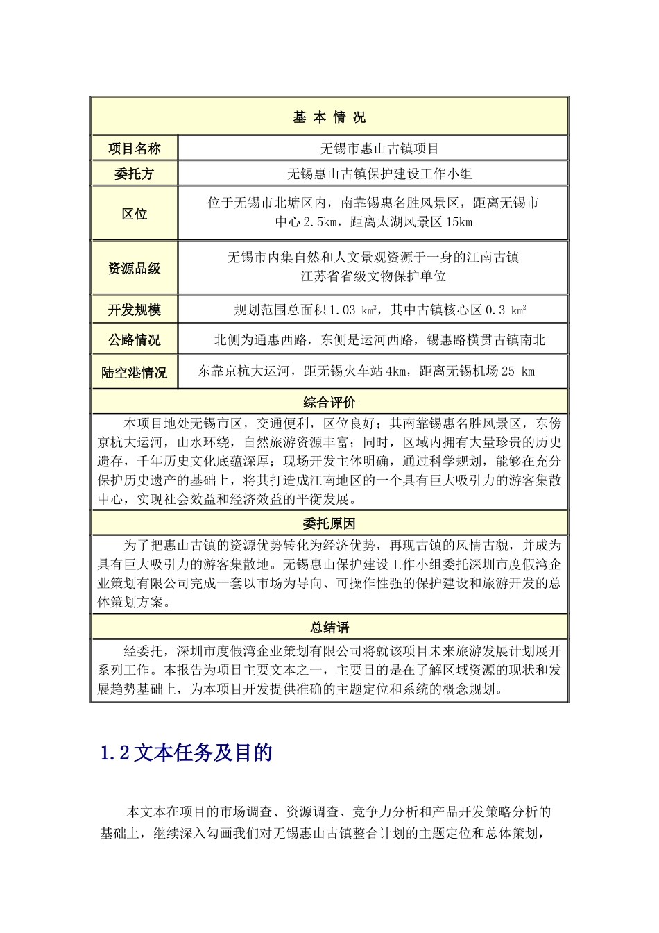 无锡惠山古镇旅游市场定位与总体策划报告_第3页