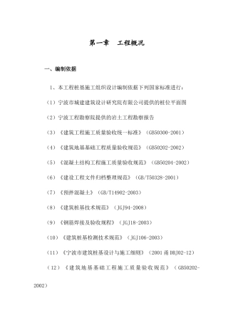 标段桩基工程施工组织设计