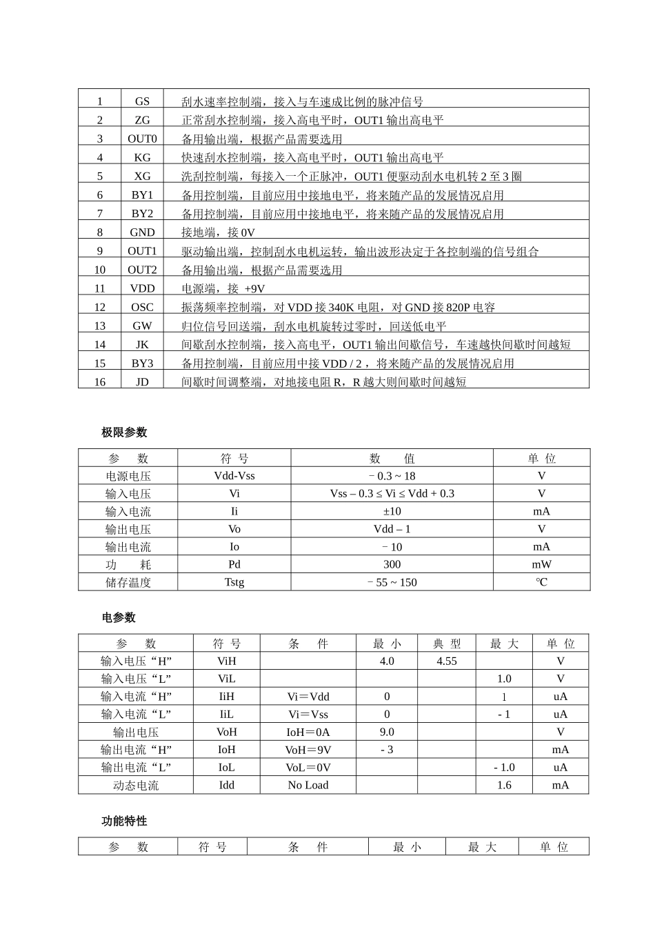 SX5125智能型汽车雨刮电路_第2页