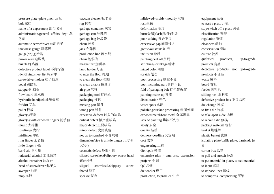 模具中英对照表汇编_第2页