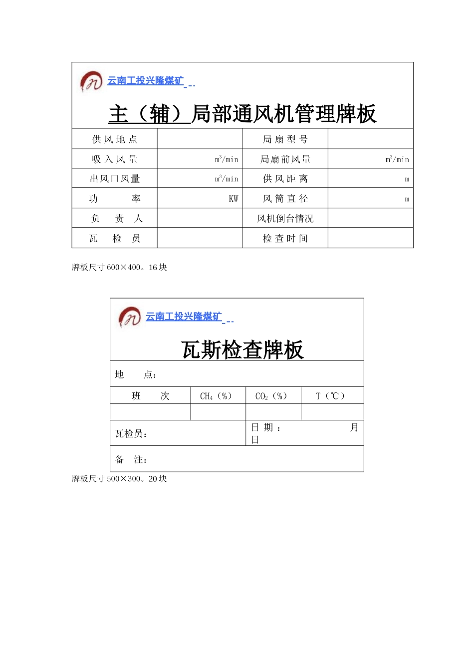 兴隆煤矿牌板_第3页
