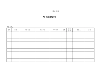 交通工程安全标准化用表