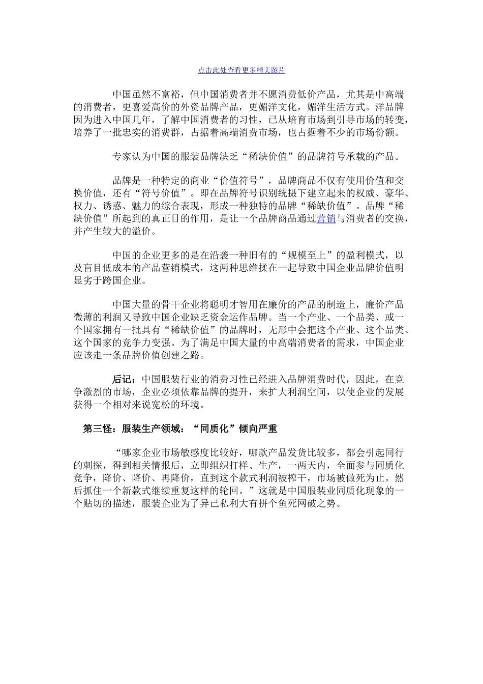 浅析中国服装业界八大“怪”现状(组图_第3页