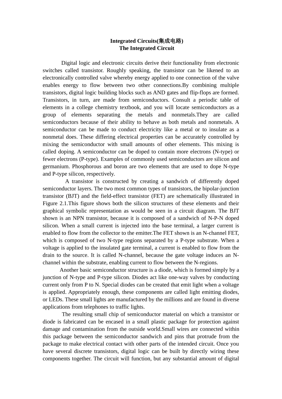 Integrated_Circuits(集成电路)电子信息类专业英语、计算机类专业英语_第1页